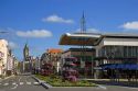 Street scene at the city of Calais in the department of Pas-de-Calais, France.
