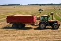 Wheat harvest near Vervins in the region of Picardie, France.