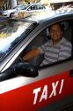 Taxi driver in Mexico City, Mexico.