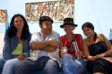 Argentines in the La Boca area of Buenos Aires, Argentina.