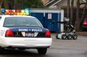 Remote bomb disposal robot being used by the Boise Police Department Bomb Squad in Boise, Idaho.