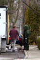 Boise Police Department Bomb Squad officer wearing personal protective equipment in Boise, Idaho.