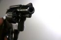 Smith and Wesson .38 caliber snub nose revolver.