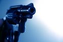 Smith and Wesson .38 caliber snub nose revolver.