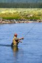 Fly fishing at Last Chance on The Henry's Fork in Idaho.