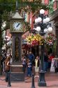 The Gastown Steam Clock located in Vancouver, British Columbia, Canada.