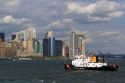 US Coast Guard Penobscot Bay cutter in New York Harbor, New York, USA.