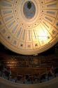 View of the dome inside Quincy Market located in Faneuil Hall Marketplace in Boston, Massachusetts, USA.