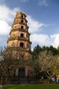 The Thien Mu Pagoda along the Perfume River in Hue, Vietnam.