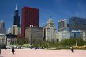 Grant Park located in the Loop community area of Chicago, Illinois, USA.