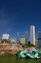 Buckingham Fountain located in Grant Park, Chicago, Illinois, USA.