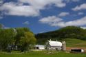 Rural farmstead in Manitowoc County, Wisconsin, USA.