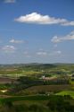 Scenic view of farmland south of Arcadia, Wisconsin, USA.