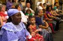 African grandmother attending a United States citizenship ceremony in Idaho, USA.