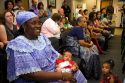 African grandmother attending a United States citizenship ceremony in Idaho, USA.