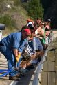 Injured rafter being rescued by paramedics on the South Fork of the Payette River in the Boise National Forest, Idaho, USA.