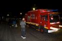 Fire rescue truck in Paris, France.