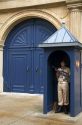 Military of Luxembourg soldier guarding the Grand Ducal Palace in Luxembourg City, Luxembourg.