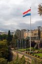 The Place de la Constitution in central Luxembourg City, Luxembourg.