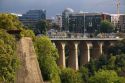 The Passerelle viaduct in Luxembourg City, Luxembourg.