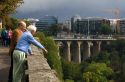 The Passerelle viaduct in Luxembourg City, Luxembourg.