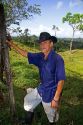 Costa Rican rancher near Limon, Costa Rica.
