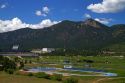 The campus of the United States Air Force Academy in Colorado Springs, Colorado, USA.