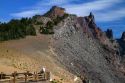 Scenic overlook at Crater Lake National Park located in southern Oregon, USA.
