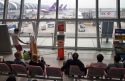Departure gate and waiting area in the terminal at the Suvarnabhumi Airport also known as the New Bangkok International Airport in Bangkok, Thailand.