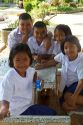 Thai elementary school students on the island of Ko Samui, Thailand.