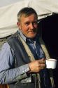 Sheepherder Jim Eastman near Emmett, Idaho, USA.