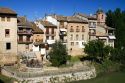 Puente La Reina is a Basque town along the Way of St. James pilgrimage route, Navarra, Spain.