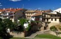 Puente La Reina is a Basque town along the Way of St. James pilgrimage route, Navarra, Spain.