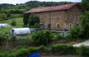 Farm along the Camino De Santiago, the Way of St. James pilgrimage route, Zubiri, Navarra, Spain.