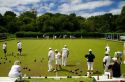 Lawn bowling at Waitangi in the Bay of Islands, North Island, New Zealand.