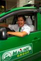Mai Linh taxi and driver in Ho Chi Minh City, Vietnam.
