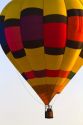 Hot air balloon over Boise, Idaho, USA.