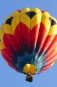 Hot air balloon over Boise, Idaho, USA.